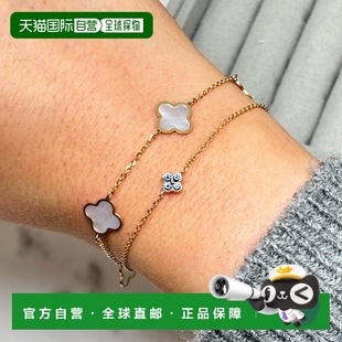 自营 the loveryBlue Sapphire Single Clover Bracelet - blue s