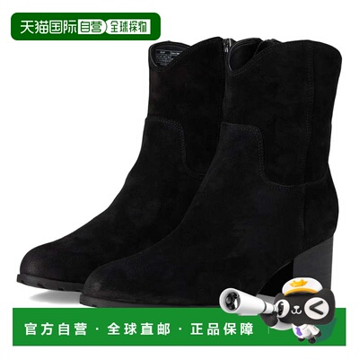 自营Vionic Bishop J2290L1001 Boots Black Suede Western Booti