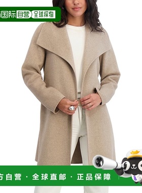 自营Tahari Ella Medium Wool-Blend Coat - multi 美国奥莱直发