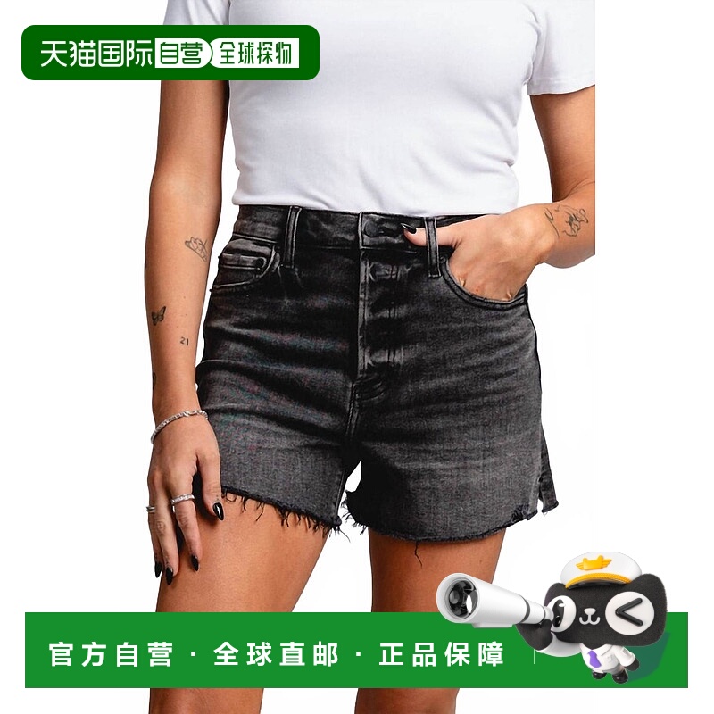 自营dazeDenim Bottom Line High Rise Vintage Short In Raven V