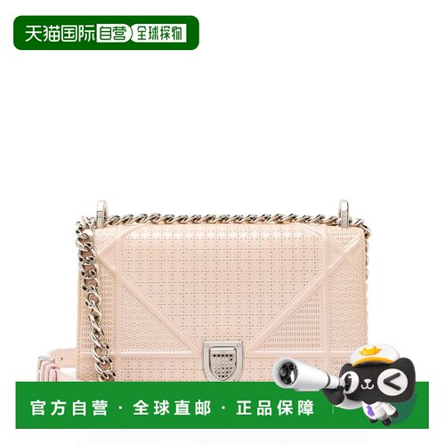 自营Dior Micro Cannage Patent Leather Diorama Small Shoulder