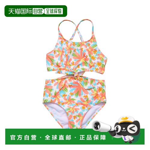 自营Snapper Rock Hawaiian Luau Sustainable Cut Out Swimsuit