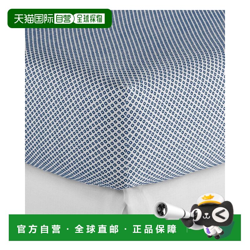 自营peacock alley孔雀巷300线数艾玛双胞胎合身床单-蓝色 美国奥
