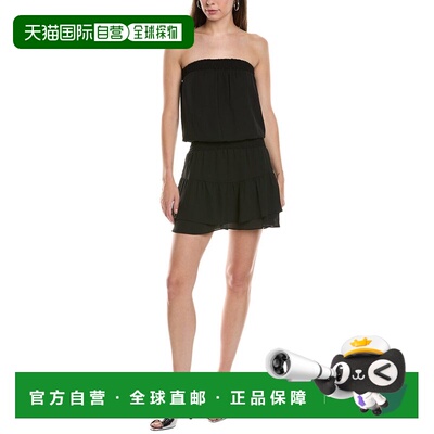 自营Krisa Strapless Smocked Mini Dress - black 美国奥莱直发