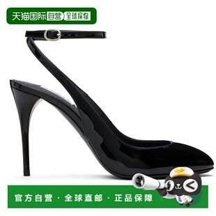1h可退 香港直邮潮奢 alaia 女士 黑色 Slingback 90 高跟鞋 AA3E