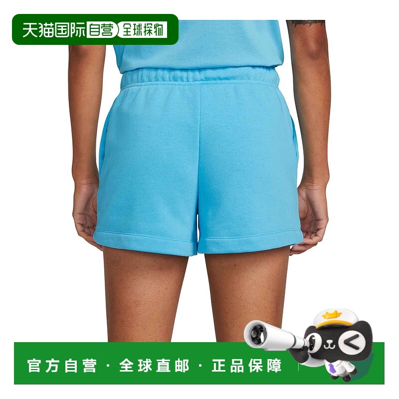 自营Nike Sportswear Club Fleece 'Blue' Women's Mid-Rise Shor