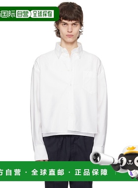 1h可退 香港直邮潮奢 Ami Paris 男士 白色 Cotton Cropped Overs