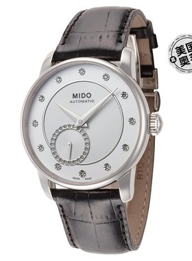 自营 mido/美度 Baroncelli II 女士35 毫米自动腕表 黑色 美国奥