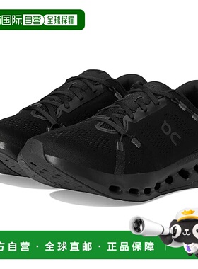 1h可退 香港直邮潮奢 On 男士 Cloudsurfer 2 跑鞋 black黑色 舒