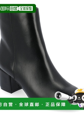 自营Journee Collection Adria Bootie Womens Black Faux Leathe