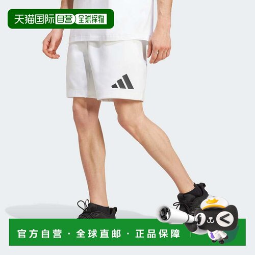 自营adidas阿迪达斯Z.N.E.男式短裤-白色 美国奥莱直发