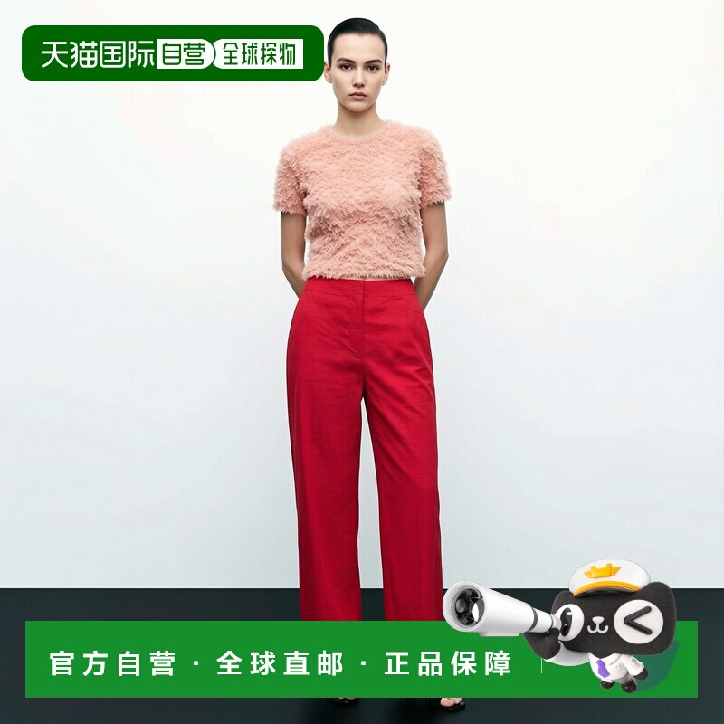 1h可退 【美国直邮】theory 女士 休闲裤亚麻七分裤喇叭裤西装裤图片