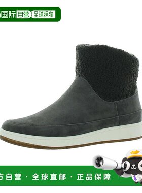 自营Women's Aetrex Winnie Boots US 9 Gray Suede Sherpa Ankle