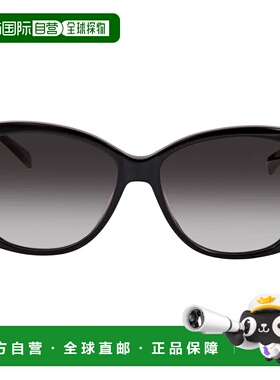 自营Longchamp Grey Gradient Butterfly Ladies Sunglasses LO61