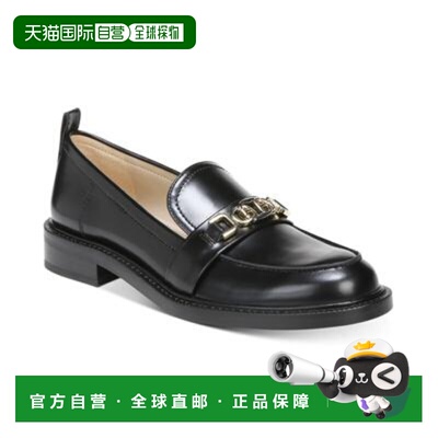 自营Sam Edelman Christy Loafer女式黑色皮革舒适鞋GAL399-黑色