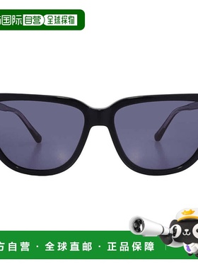 自营Calvin Klein Blue Grey Cat Eye Ladies Sunglasses CK24537