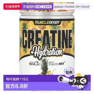 香港直邮MuscleSport,肌酸 + ，10.58 盎司（300