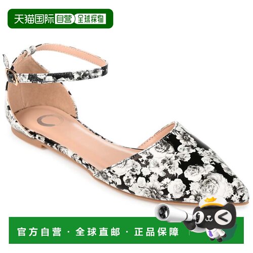自营journee collectionJournee 系列 Reba 女式宽幅平底鞋 - 印