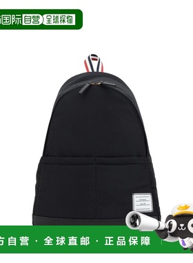 自营thom browneThom e Polyester Men's Backpack - black 美国