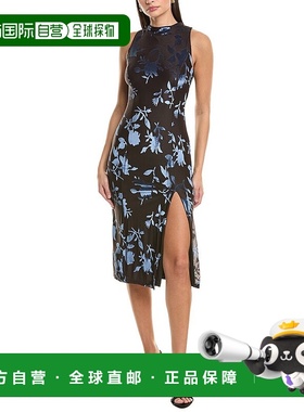 自营Hutch Darby Midi连衣裙-黑色/海军蓝 美国奥莱直发