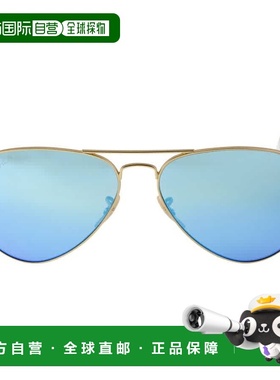 自营ray-banRay Ban Aviator Flash Lenses Polarized Blue Unise