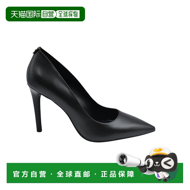 自营michael korsLaced Black Pumps With Glossy Finish And Poi