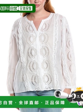 自营 Johnny Was Makaylin白色衬衫 美国奥莱直发