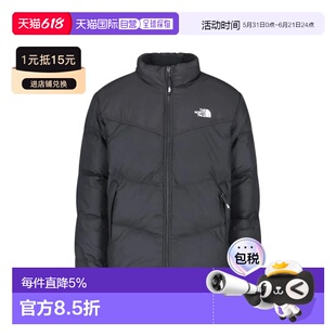 北面THE NORTH FACE Saikuru男款纯色立领拉链外套棉服夹克 黑色