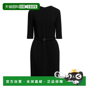 1h可退 【美国直邮】BURBERRY/博柏利女士连衣裙圆领修身时尚 优