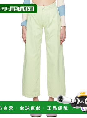 1h可退 香港直邮潮奢 Kijun 女士 绿色褶裥长裤 W310A green绿色