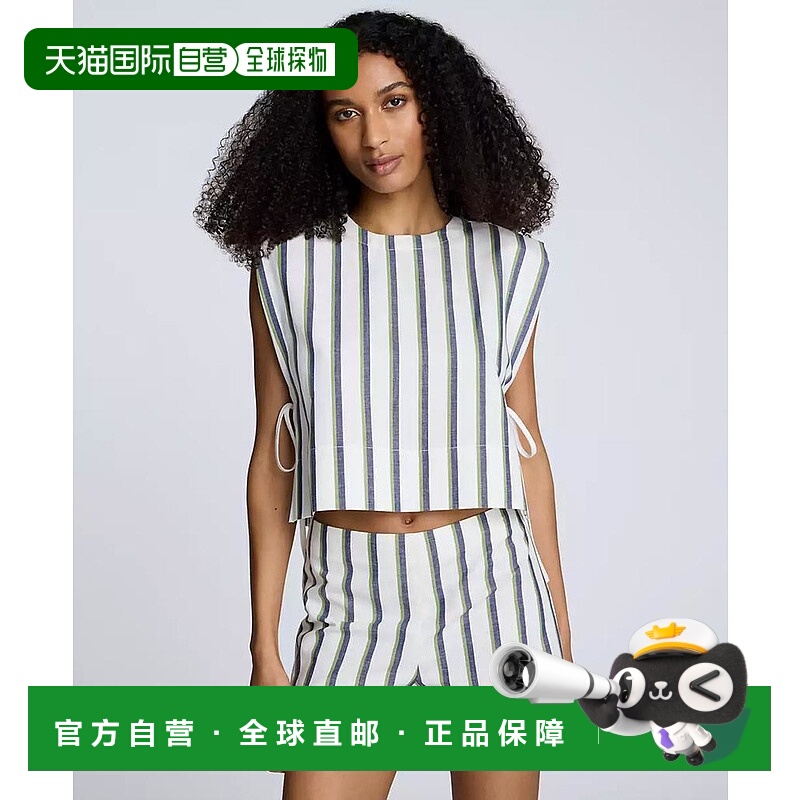 1h可退 【美国直邮】kenneth cole 女士 上装T恤条纹