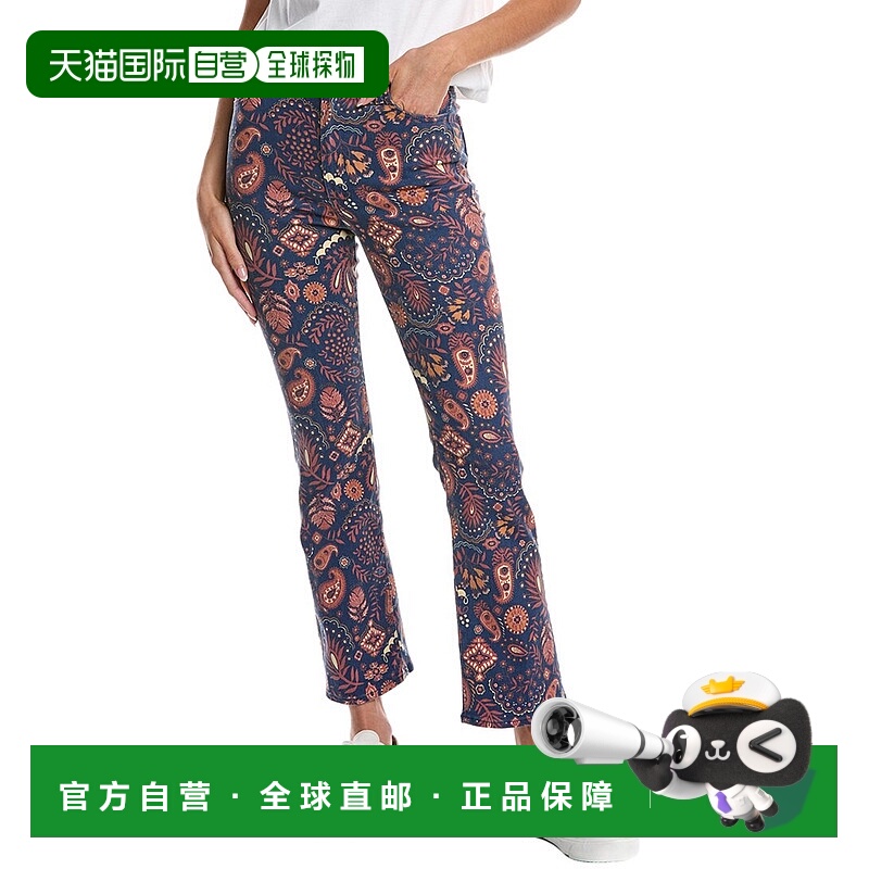 自营MOTHER The Hustler Flood Henna Happiness Flare Jean - 蓝