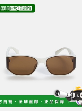 自营 guess窄方形太阳镜-白色 美国奥莱直发