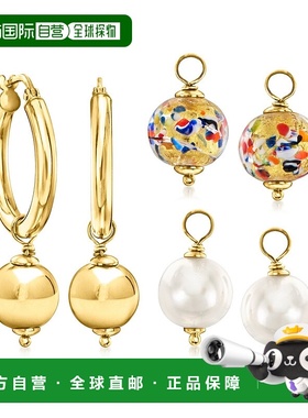 自营Ross-Simons Italian 18kt Gold Over Sterling Jewelry Set: