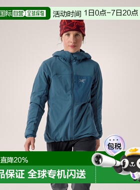 加拿大直邮始祖鸟PROTON HOODY女款户外防风轻量透气防风连帽棉服