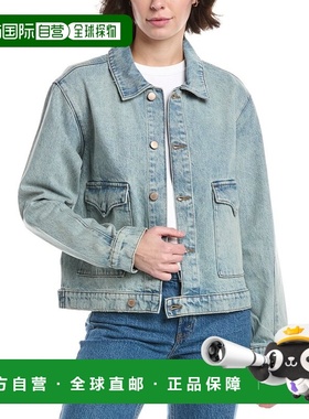 自营Triarchy Lillian Boxy Western Jacket - blue 美国奥莱直发