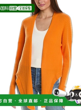 自营 autumn cashmere秋季羊绒罗纹羊绒开衫 - 蓝色 美国奥莱直发