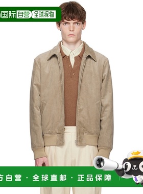 1h可退 香港直邮潮奢 A.P.C. 男士 驼色 Gilles 夹克 COHBBM32019