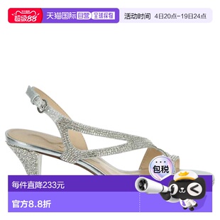 自营Women's N By Nina Nerice Sandals Silver Open Toe Platfor