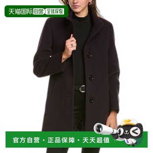 紫色 自营Cinzia 羊毛与羊绒混纺大衣 Rocca 美国奥莱 Icons