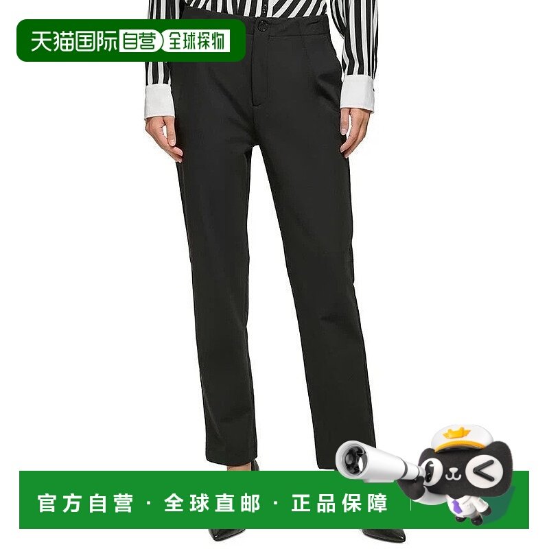 自营Karl Lagerfeld Paris Compression Suit Pants Womens Black