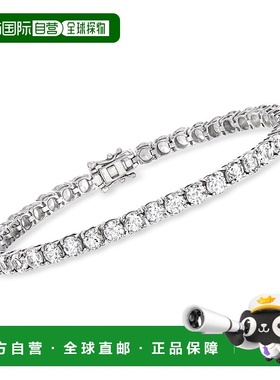 自营925 纯银 Ross-Simons 白色托帕石网球手链 - 7 英寸 【美国