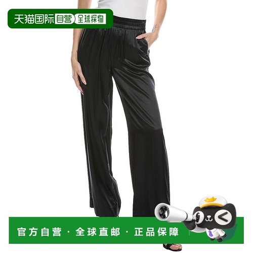 自营 all saintsAllSaints Charli针织丝绸混纺长裤-黑色 美国奥