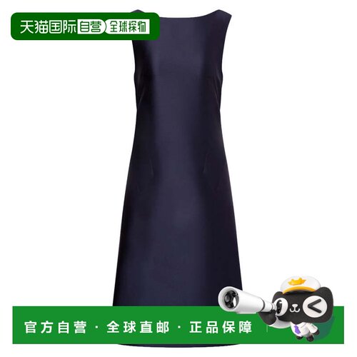 自营alberta ferrettiRich Blue Satin Open Back Midi Dress - b