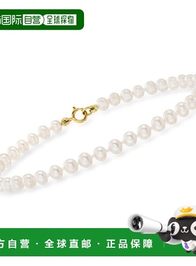 自营RS Pure by Ross-Simons 4-4.5 毫米养殖珍珠手链，14kt 黄金