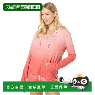 自营 Southern Tide Paiton连帽衫女式红色棉质常规套头衫JDM1121