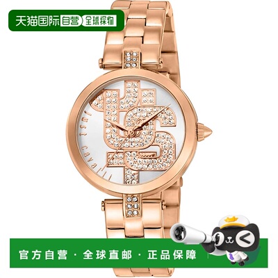 自营Just Cavalli Women's Maiuscola Silver Dial Watch - silve