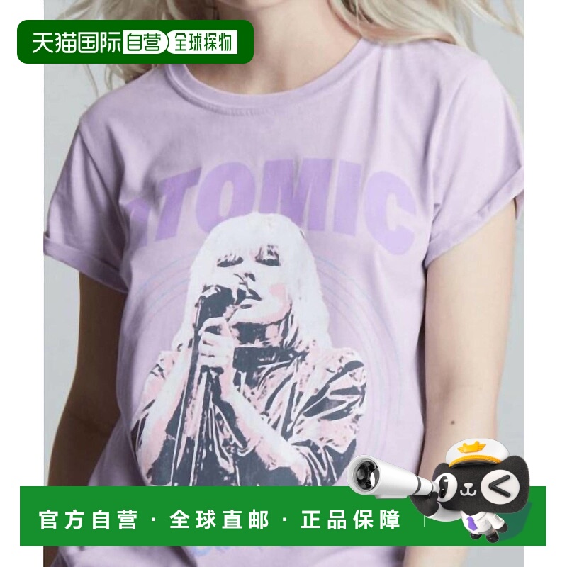 自营recycled karmaBlondie Atomic Burnout Tee In Lilac - lila