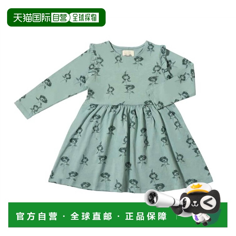 自营 vignette女孩莎拉连衣裙在青色蒲公英-青色蒲公英 美国奥莱