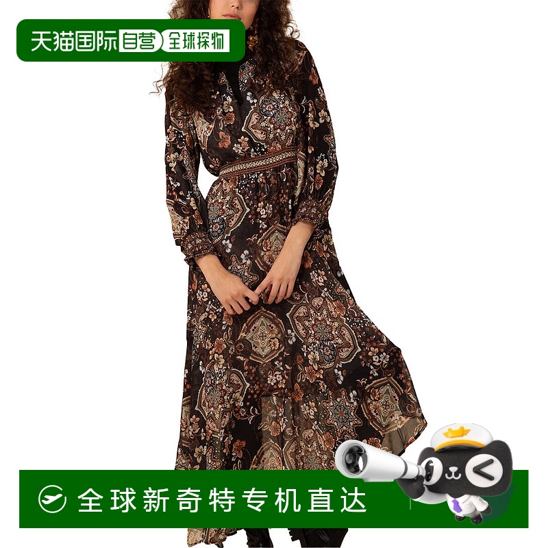 自营 Hale Bob Maia Maxi连衣裙-黑色 【美国奥莱】直发